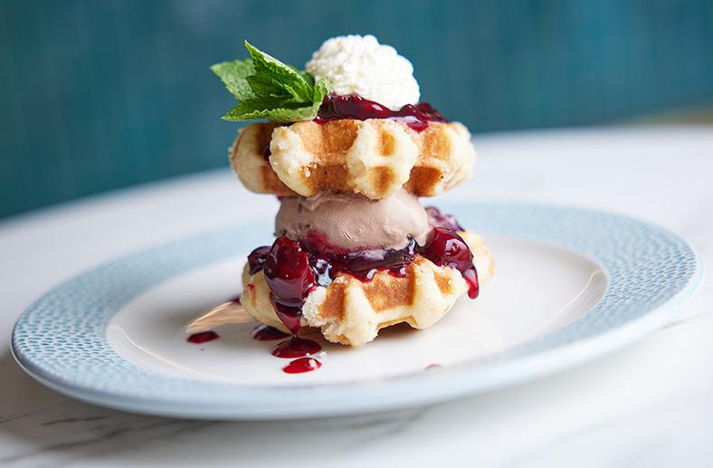 Black Forest Waffles - The Tower Hotel