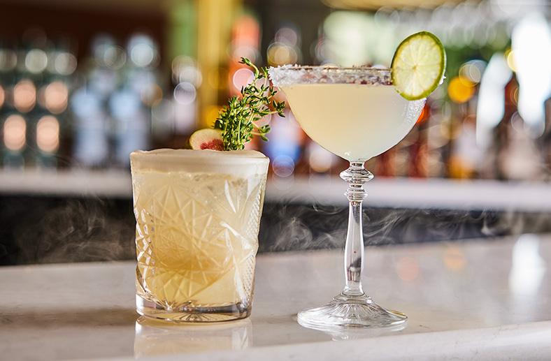 Bourbon and margarita - The Tower Hotel