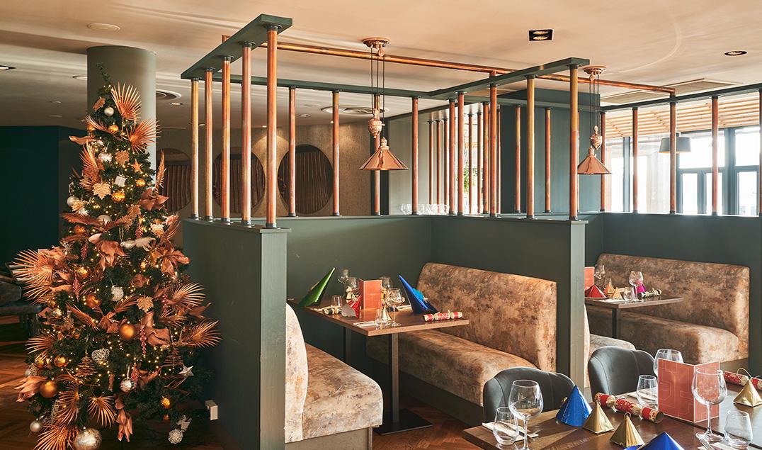 Vicinity decorated for christmas