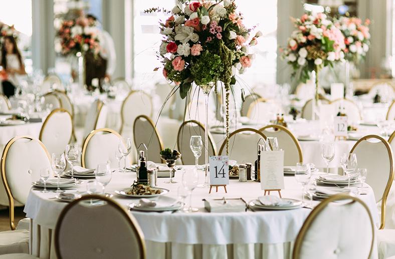 Table set up for wedding - The Tower Hotel