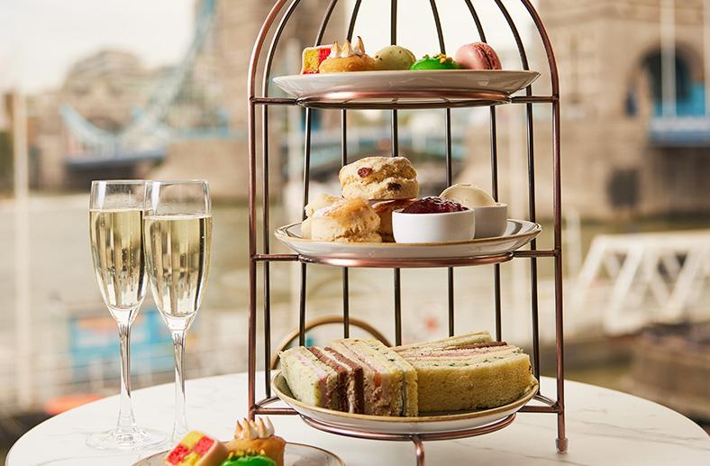 Afternoon tea with wine - The Tower Hotel
