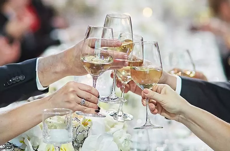 Glasses of wine - The Tower Hotel