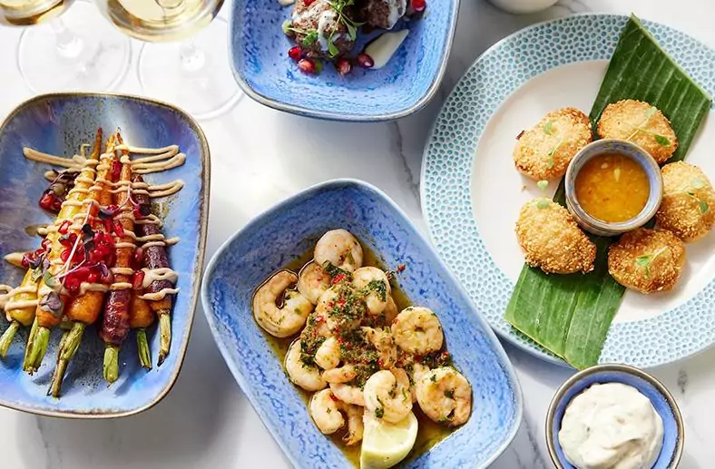 Various small plate dishes - The Tower Hotel