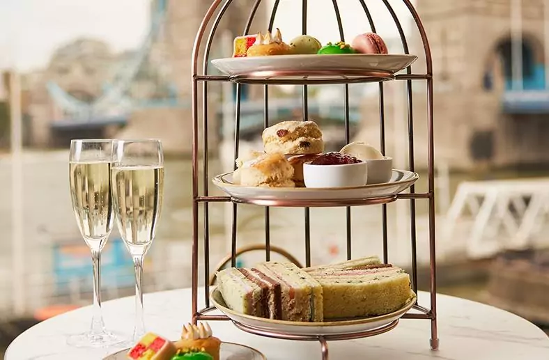 Afternoon tea with wine - The Tower Hotel