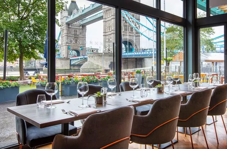 Restaurant interior London